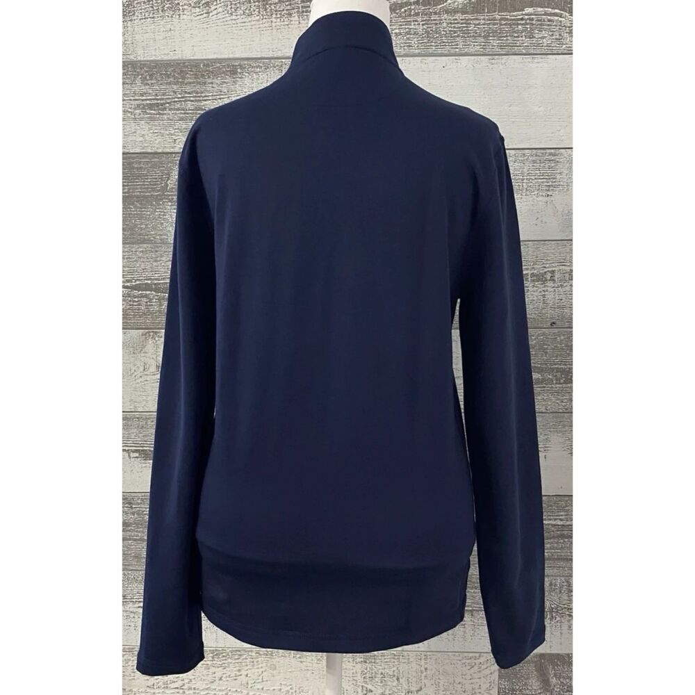 J Crew Performance Nwt Half Zip Pullover Navy Lon… - image 2